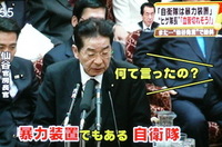 仙谷由人「自衛隊は暴力装置」 仙谷由人「自衛隊は暴力装置」